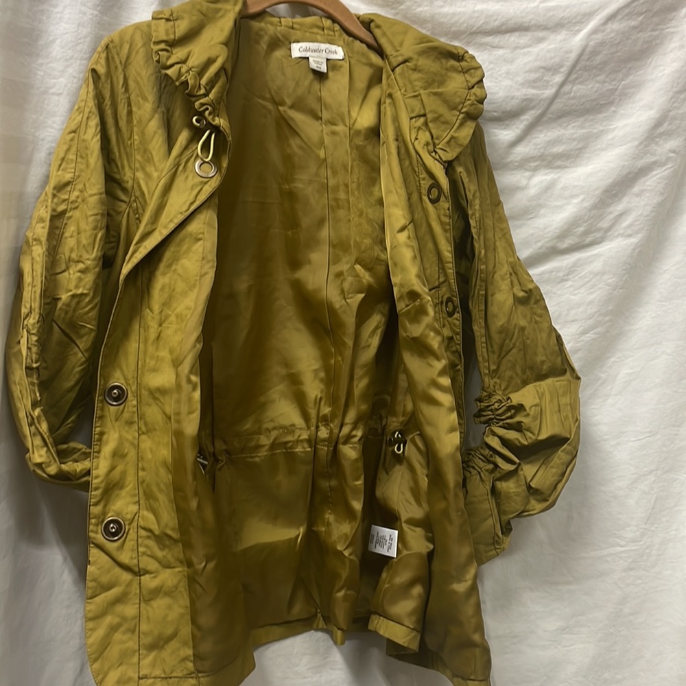 Coldwater Creek olive colored Jacket p14 - Picture 3 of 3